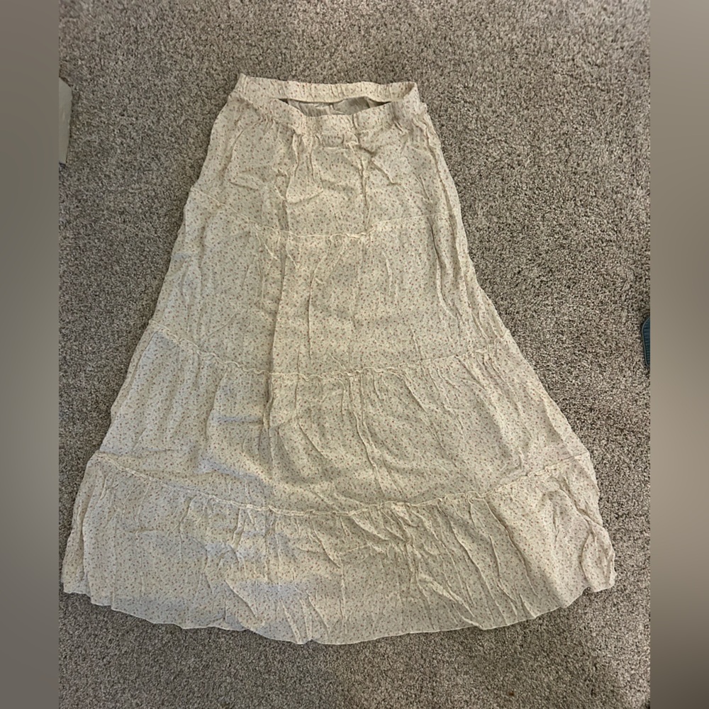 Brandy Melville Cream A-Line Skirt